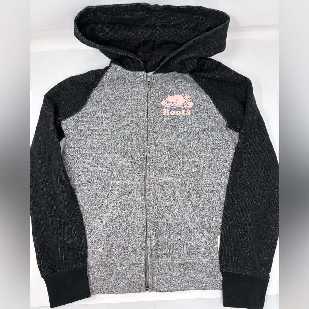 ROOTS CANADA: Full-Zip Hoodie Sweatshirt, Kids Size Large (9-10 yrs.)